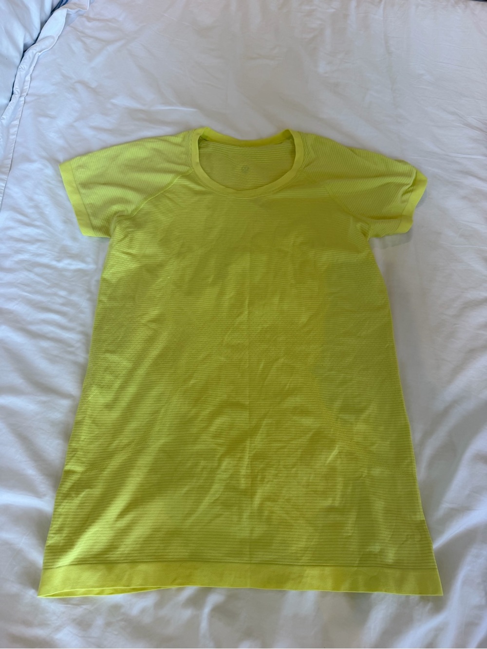 lululemon athletica short sleeve neon yellow swiftly tech